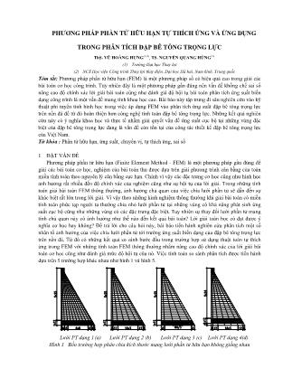 Phương pháp phần tử hữu hạn tự thích ứng và ứng dụng trong phân tích đập bê tông trọng lực