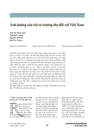 Ảnh hưởng của rủi ro trường thọ đối với Việt Nam