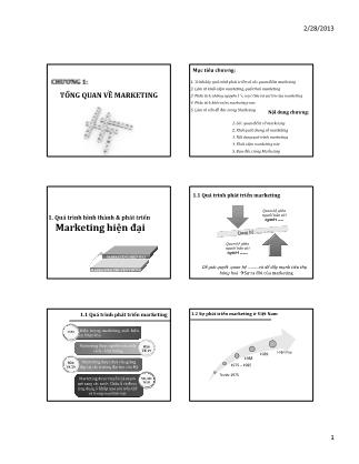 Bài giảng Marketing căn bản - Chương 1: Tổng quan về Marketing (Mới)
