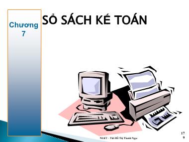 Bài giảng Nguyên lý kế toán - Chương 7: Sổ sách kế toán - Hồ Thị Thanh Ngọc