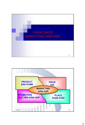 Bài giảng Quản trị marketing - Chương 5: Chính sách marketing hỗn hợp