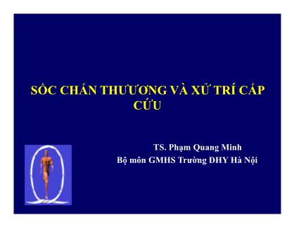 Bài giảng Sốc chấn thương và xử trí cấp cứu - Phạm Quang Minh