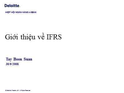 Giới thiệu về IFRS