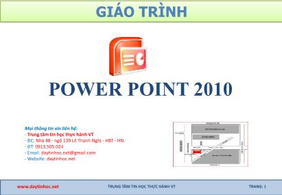 Bài giảng Tin học văn phòng - Bài: Power Point 2010