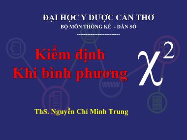 Kiểm định khi bình phương - Nguyễn Chí Minh Trung