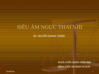 Siêu âm ngực thai nhi - Nguyễn Quang Trọng
