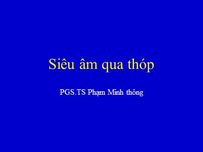 Siêu âm qua thóp - Phạm Minh thông