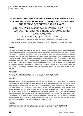Assessment of D-FACTS performance on power quality mitigation for the industrial istribution systems with the presence of electric arc furnace