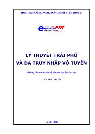 Bài giảng Lý thuyết trải phổ và đa truy nhập vô tuyến - Nguyễn Phạm Anh Dũng
