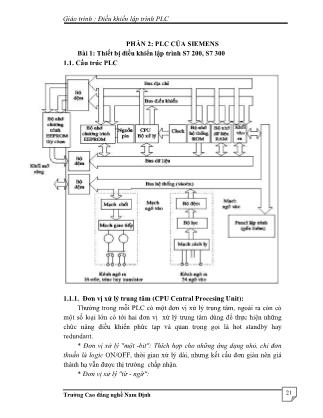 Giáo trình Điều khiển lập trình PLC (Phần 2)