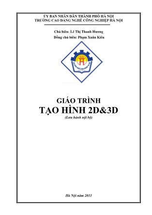 Giáo trình Tạo hình 2D & 3D