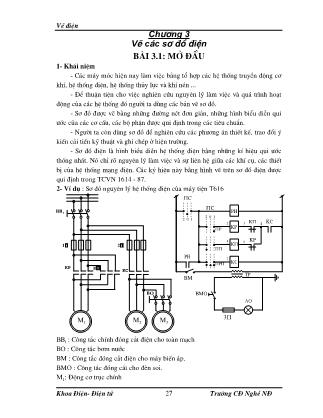 Giáo trình Vẽ kỹ thuật điện (Phần 2)
