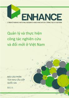 Quản lý và thực hiện công tác nghiên cứu và đổi mới ở Việt Nam