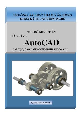 Bài giảng AutoCAD - Đỗ Minh Tiến