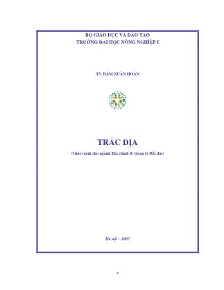 Bài giảng Trắc địa - Đàm Xuân Hoàn