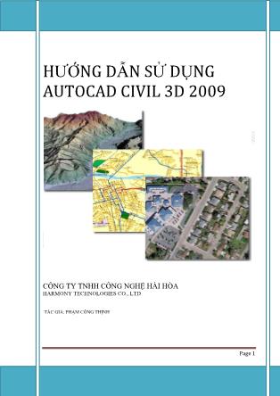 Giáo trình Hướng dẫn sử dụng Autocad Civil 3D 2009