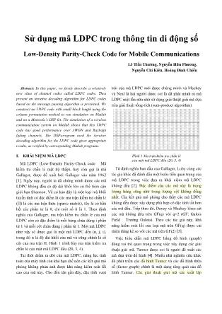 Sử dụng mã LDPC trong thông tin di động số