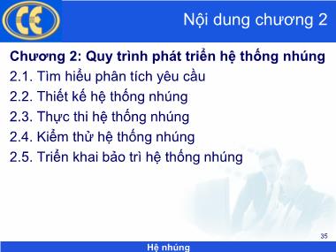 Bài giảng Hệ nhúng - Chương 2: Quy trình phát triển hệ thống nhúng - Phạm Văn Thuận