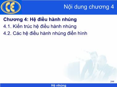 Bài giảng Hệ nhúng - Chương 4: Hệ điều hành nhúng - Phạm Văn Thuận