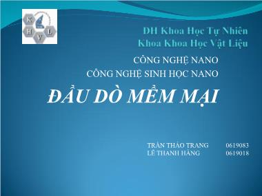Bài thuyết trình Đầu dò mềm mại - Trần Thảo Trang