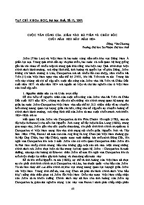 Cuộc tấn công của Xiêm vào Hà Tiên và Châu Đốc cuối năm 1833 đầu năm 1834